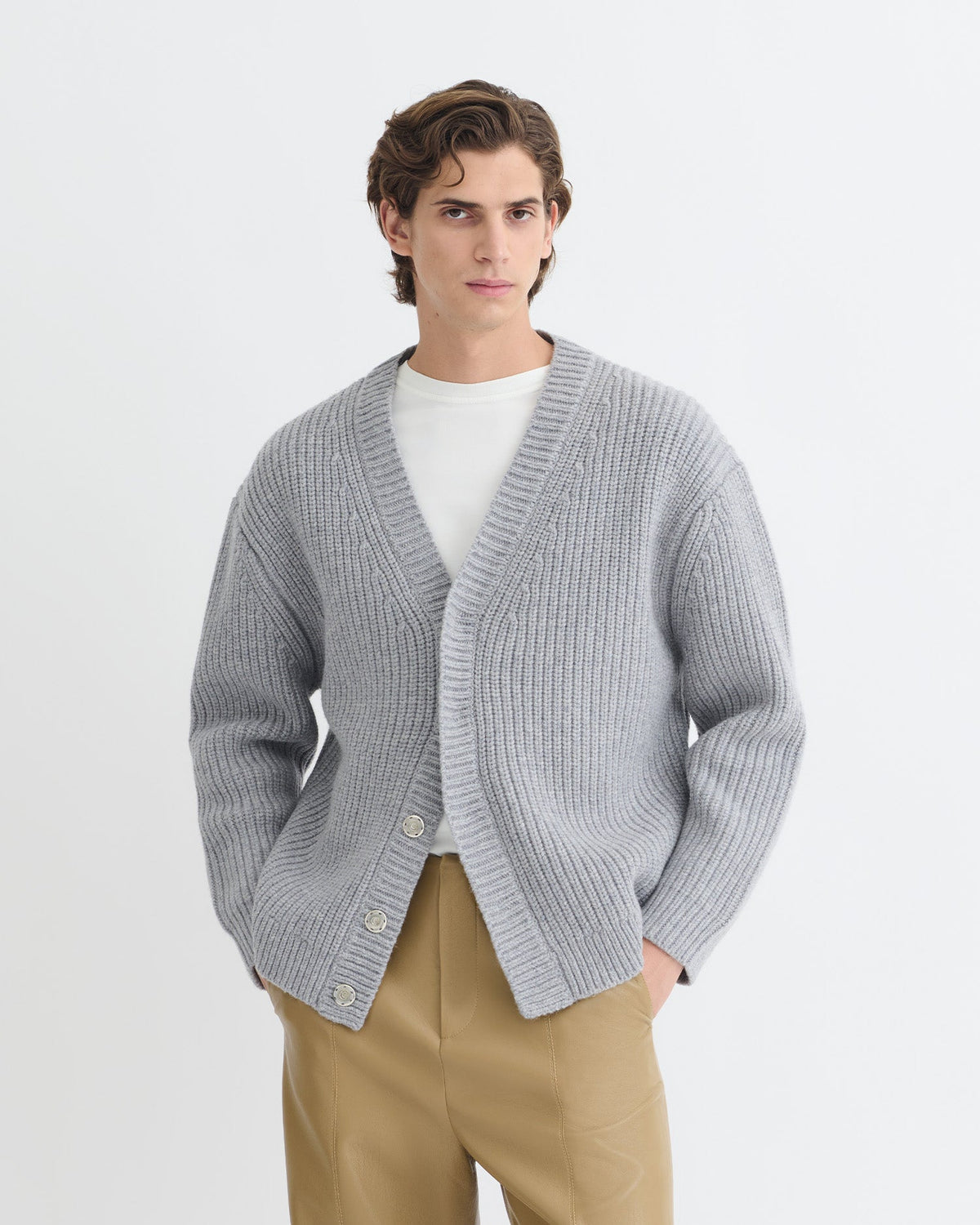 Varten Cardigan - Light Grey | Nanushka