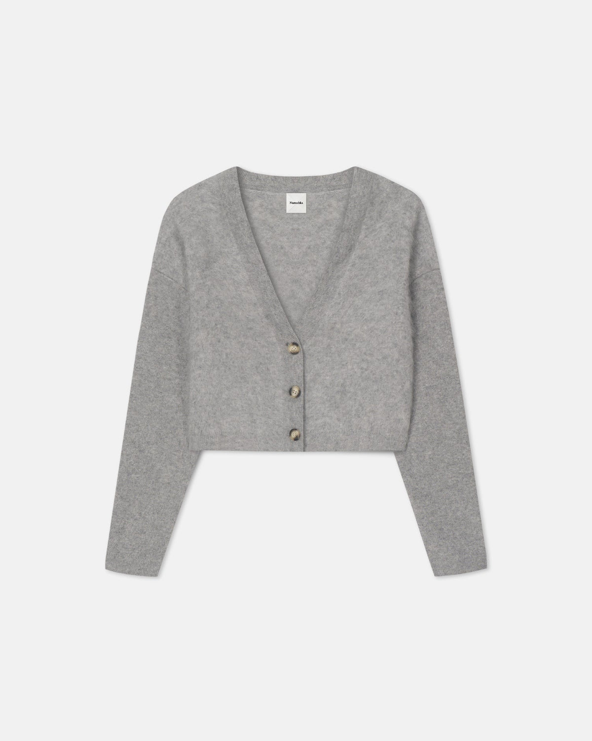 Henny Brushed cashmere cardigan - Grey | Nanushka