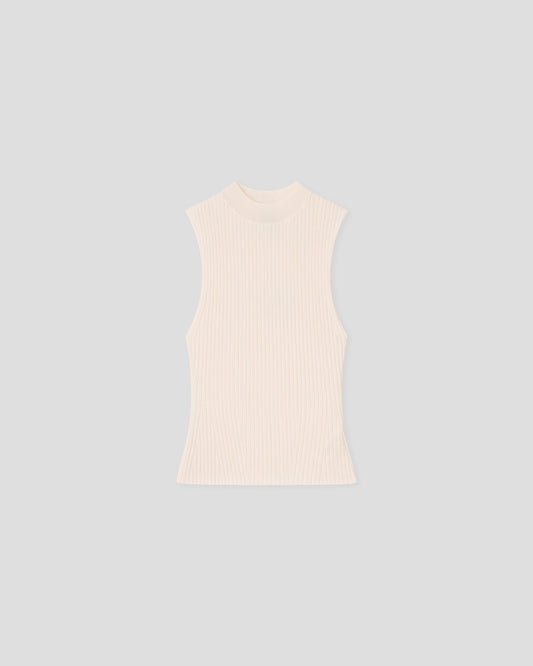 Jelani Turtleneck vest - Creme | Nanushka