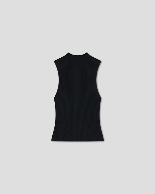 Jelani Turtleneck vest - Black | Nanushka