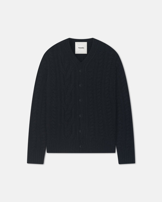 Berit Boucle cardigan - Black | Nanushka