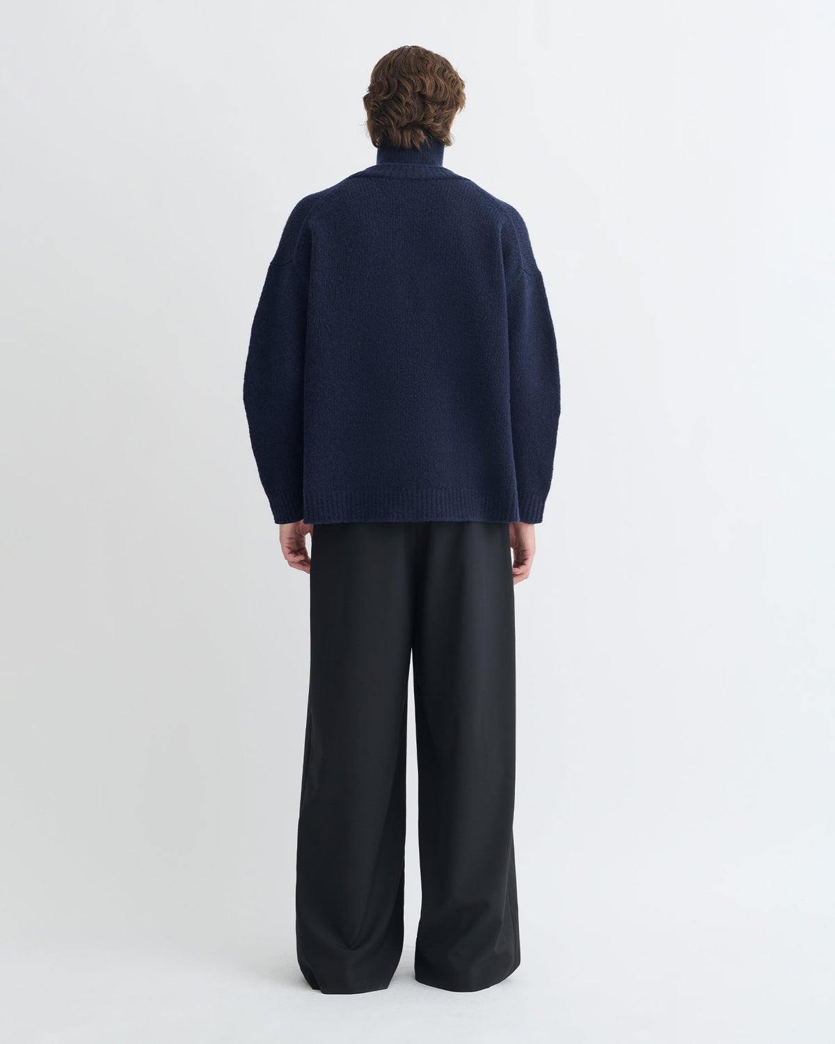 Kylen Brushed merino sweater - Navy | Nanushka
