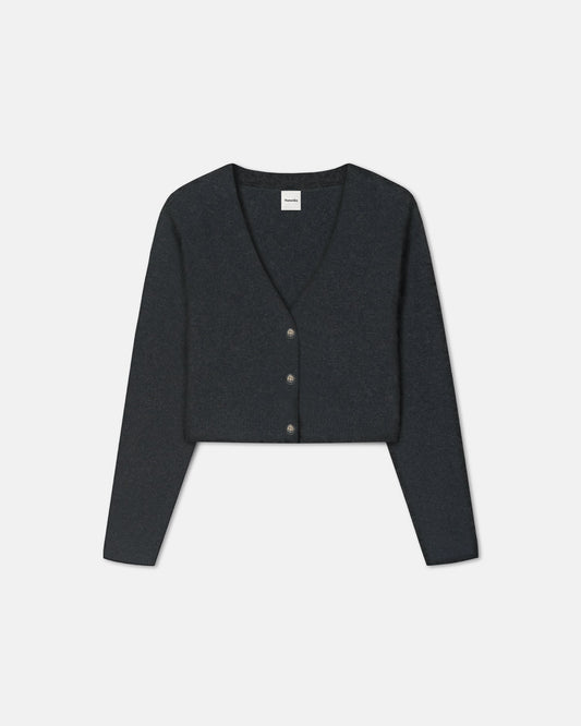 Henny Brushed cashmere cardigan - Black | Nanushka