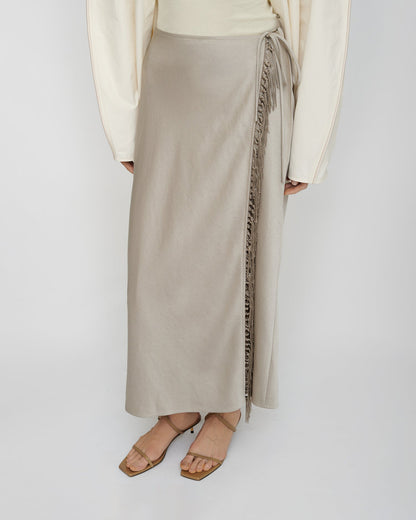 Gargi Midi skirt - Silver | Nanushka