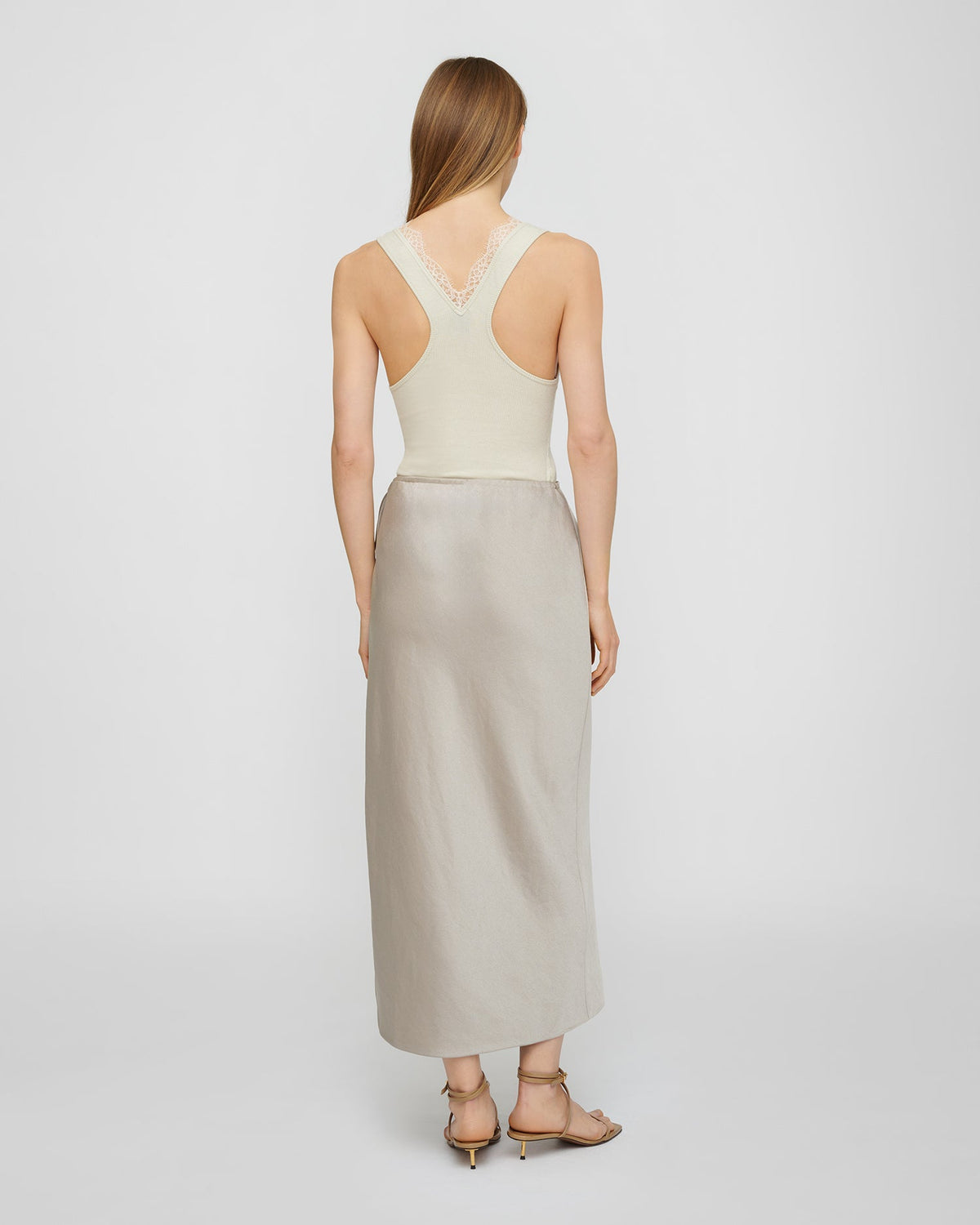 Gargi Midi skirt - Silver | Nanushka