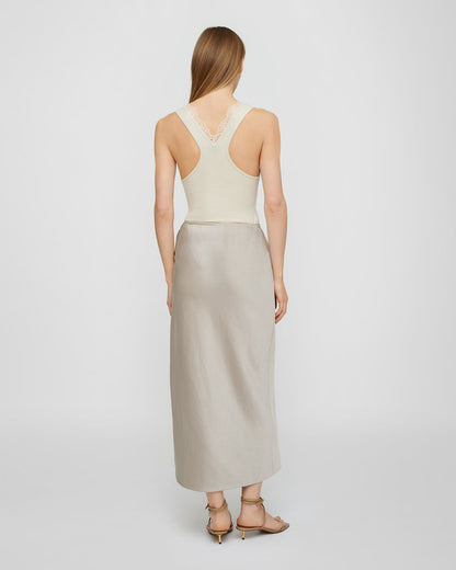 Gargi Midi skirt - Silver | Nanushka