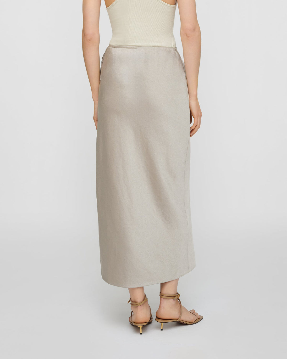Gargi Midi skirt - Silver | Nanushka