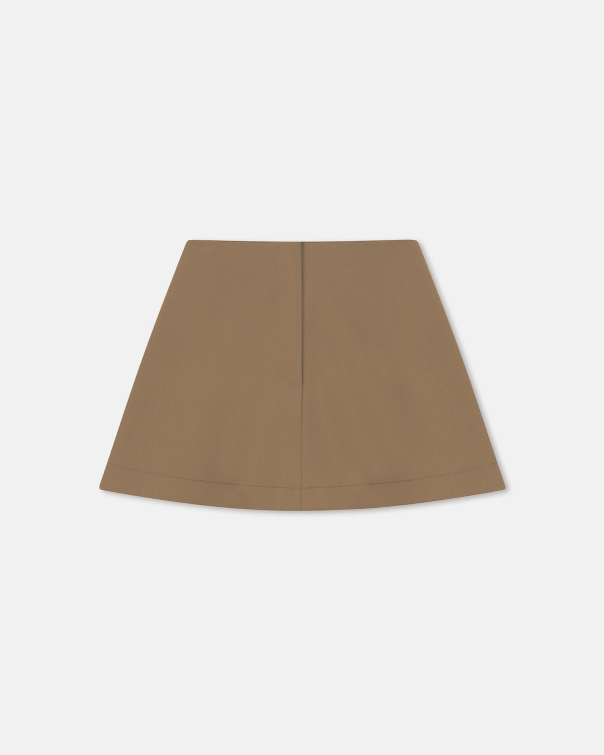 Tenna Tailored A-Line Mini Skirt - Brown | Nanushka