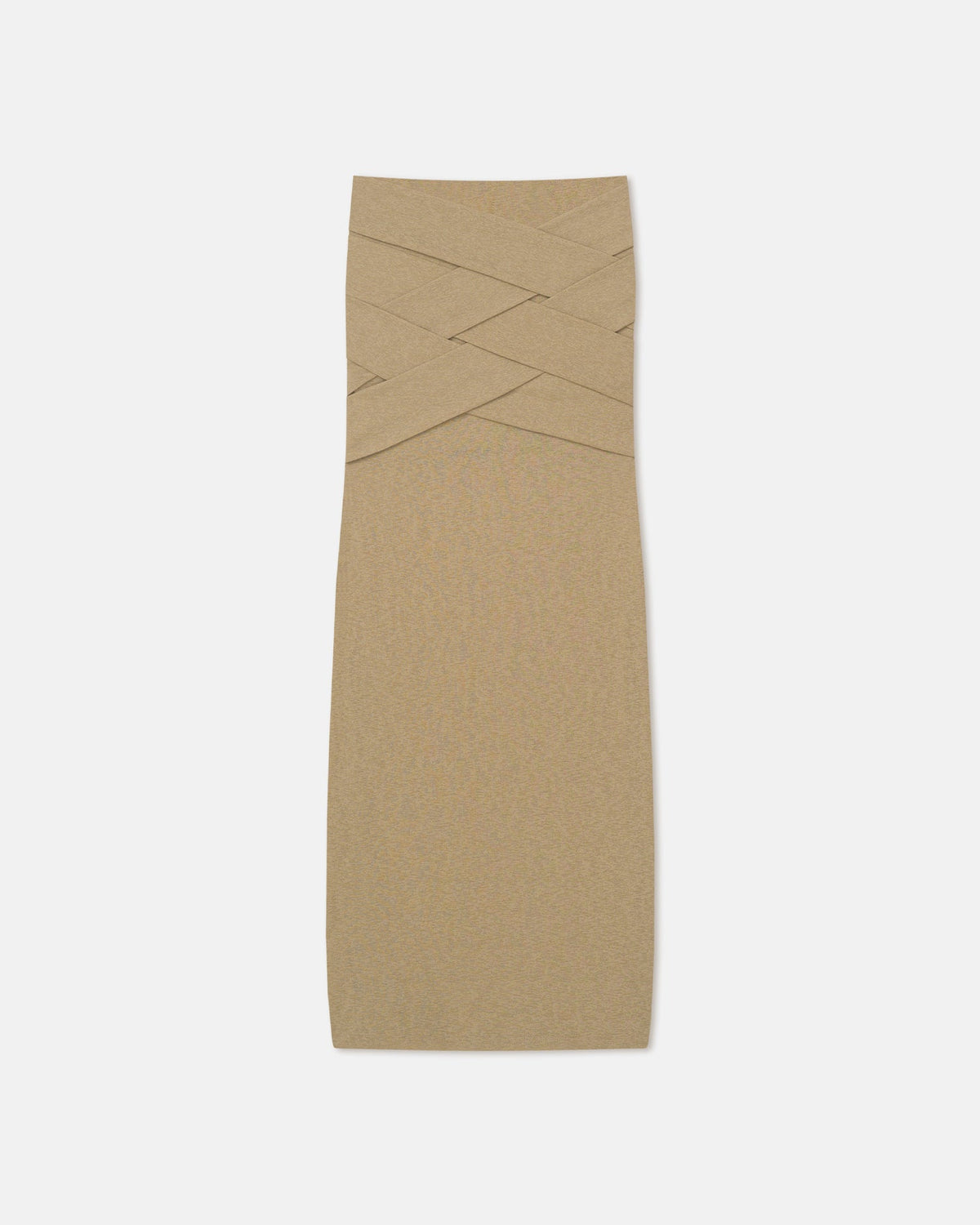 Shanda Draped Mesh Jersey Maxi Skirt - Sand | Nanushka