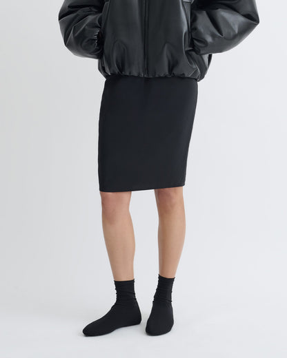 Kaiya Glass Poplin Skirt - Black | Nanushka