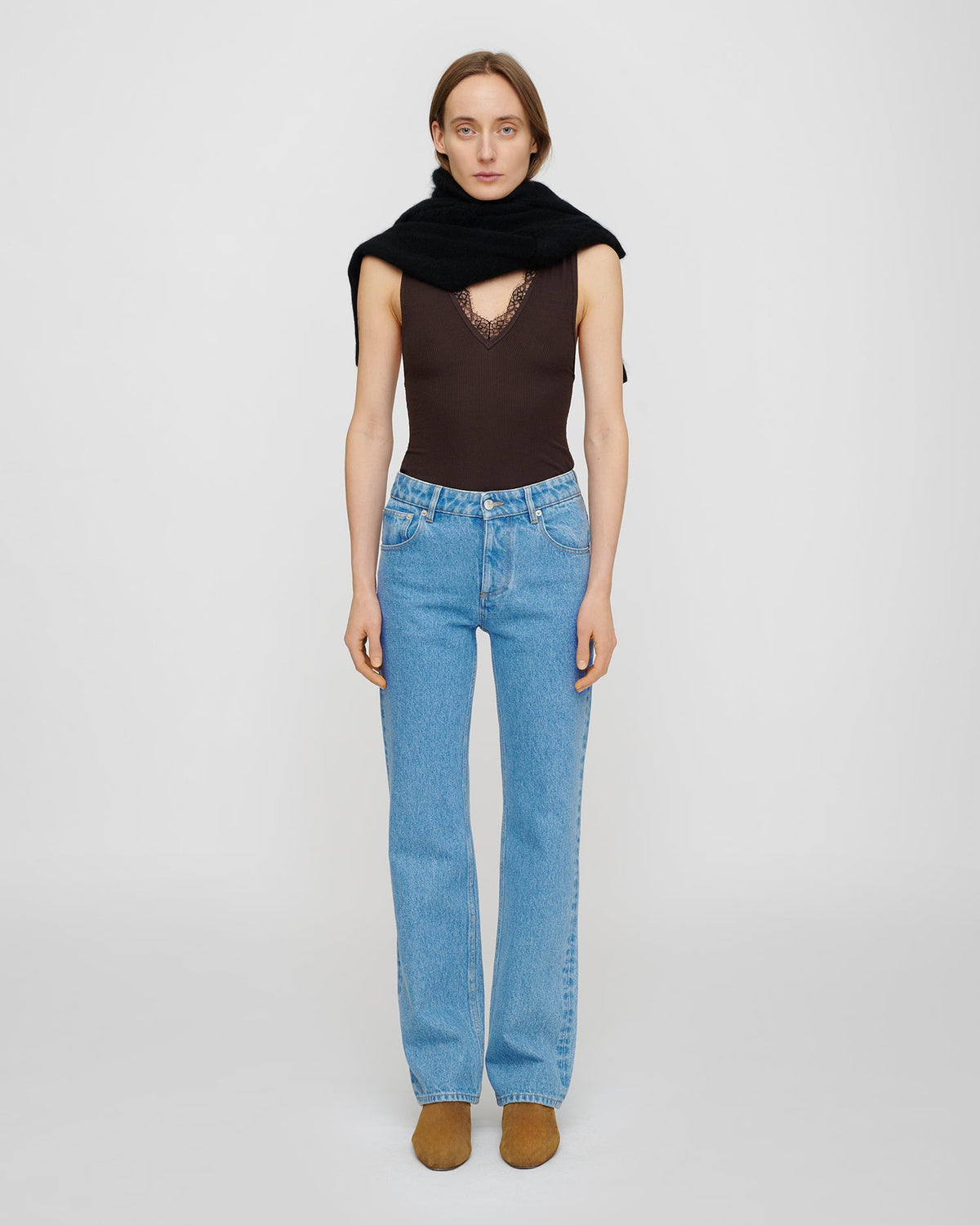Gwen Jeans - Mid Blue | Nanushka