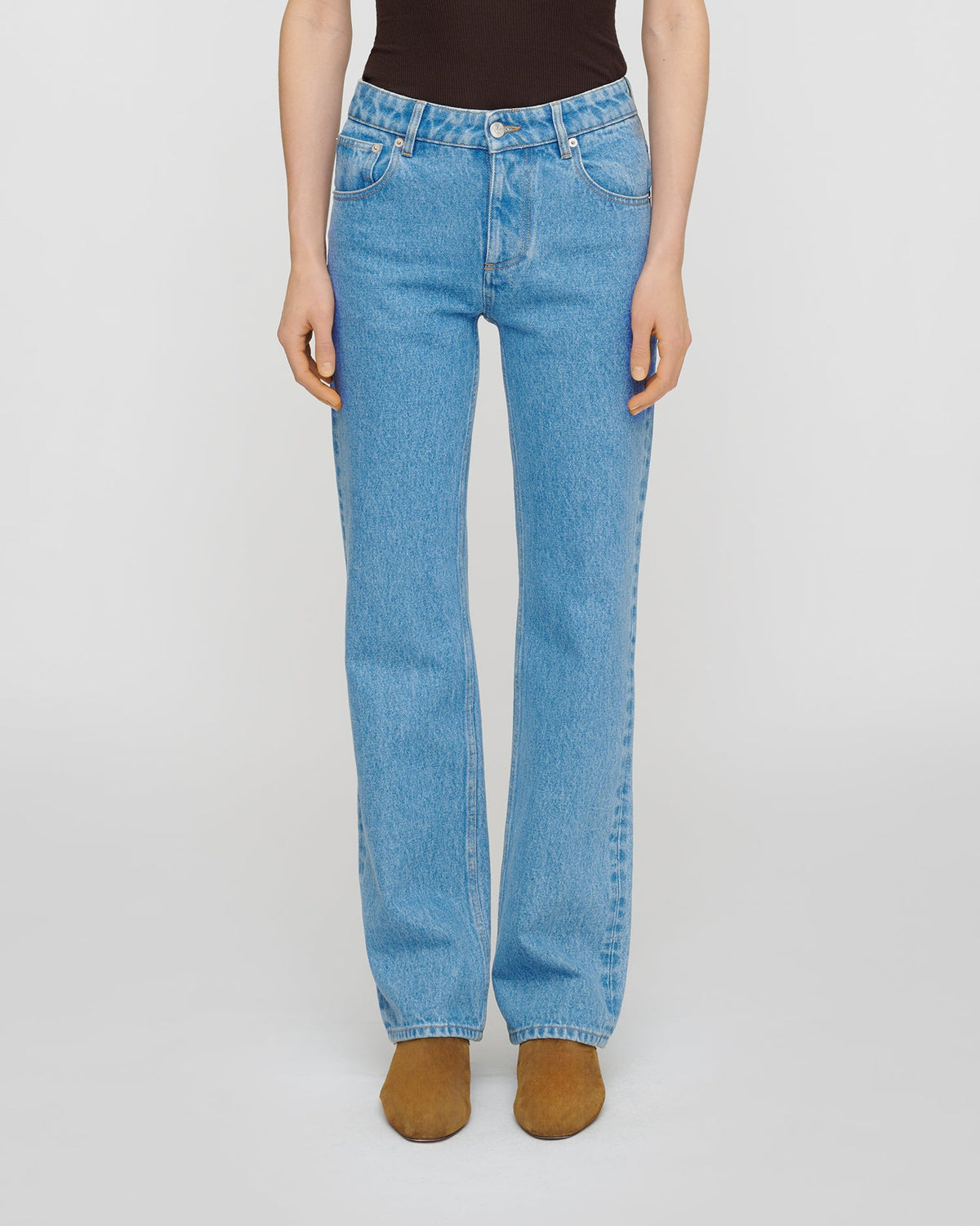 Gwen Jeans - Mid Blue | Nanushka