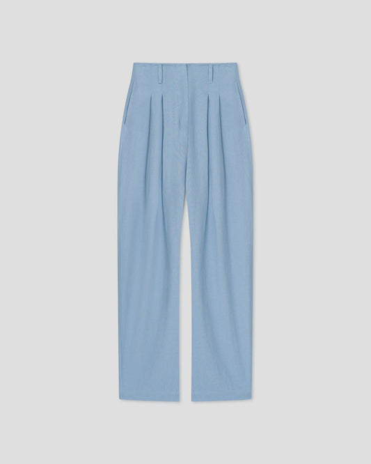 Hettie Barrel leg pants - Light Blue | Nanushka
