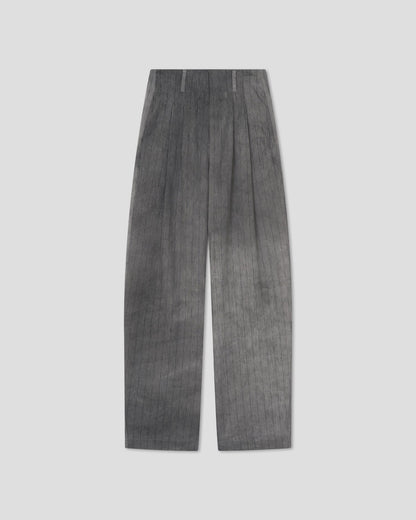 Hettie Barrel leg pants - Grey | Nanushka