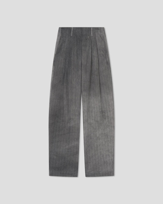 Hettie Barrel leg pants - Grey | Nanushka