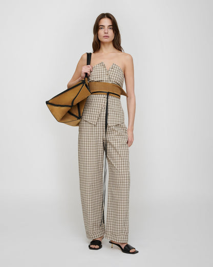 Yayoi Pants - Creme/Grey | Nanushka