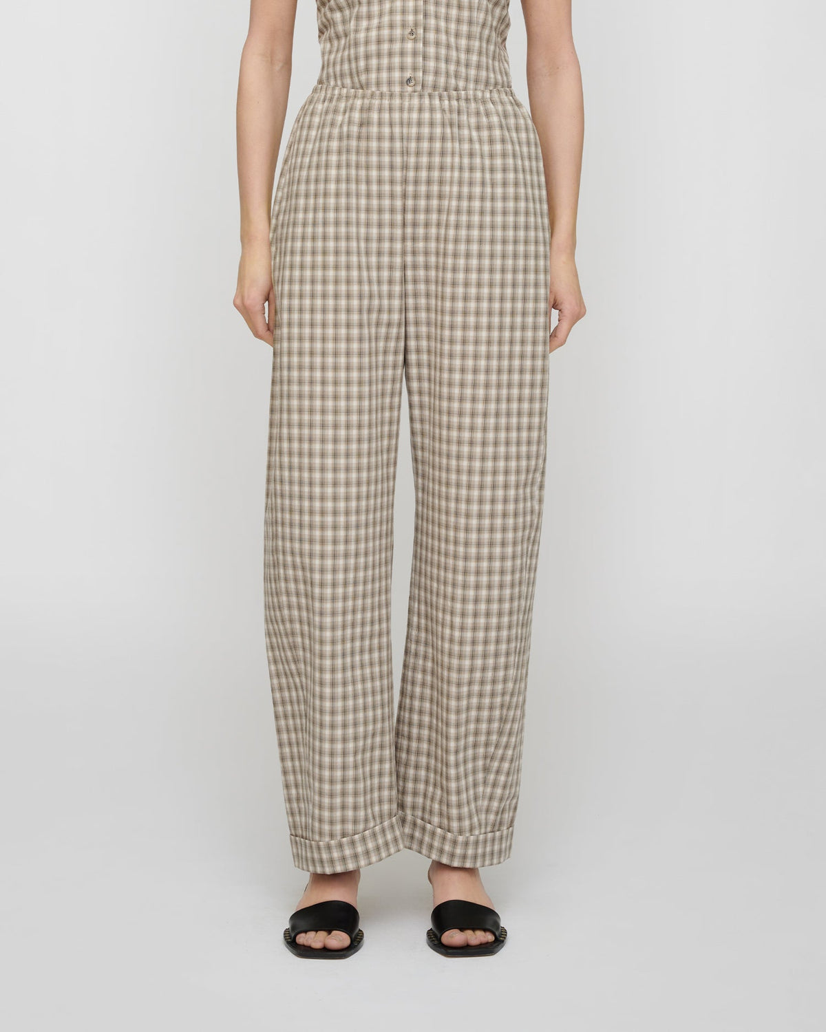 Yayoi Pants - Creme/Grey | Nanushka