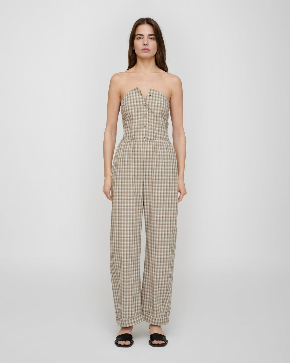 Yayoi Pants - Creme/Grey | Nanushka