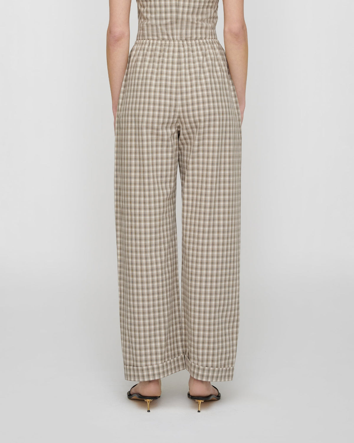 Yayoi Pants - Creme/Grey | Nanushka