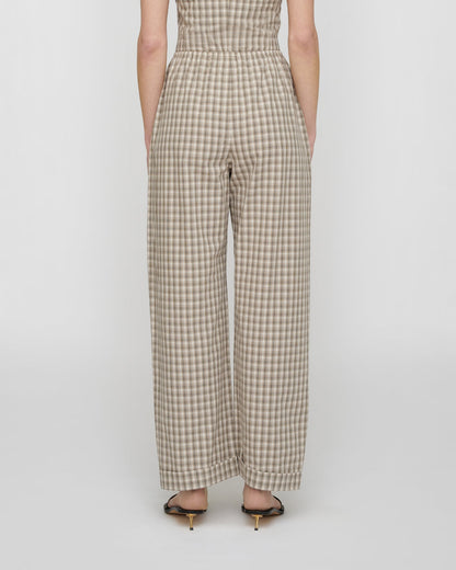 Yayoi Pants - Creme/Grey | Nanushka