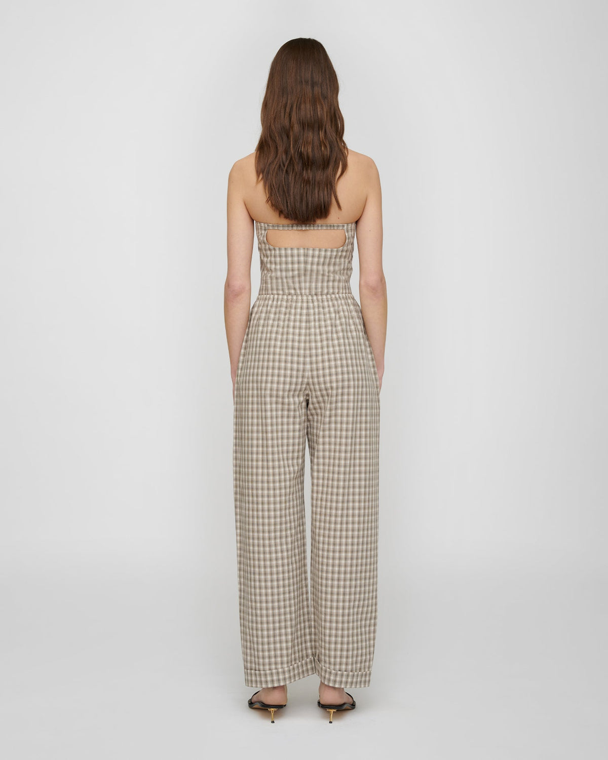 Yayoi Pants - Creme/Grey | Nanushka