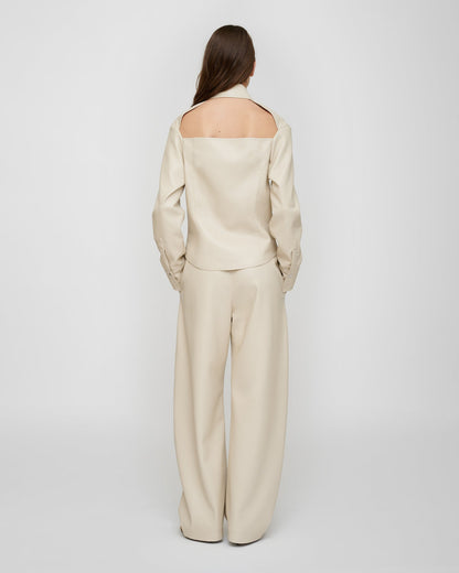 Zoela Okobor ™ pants - Creme | Nanushka