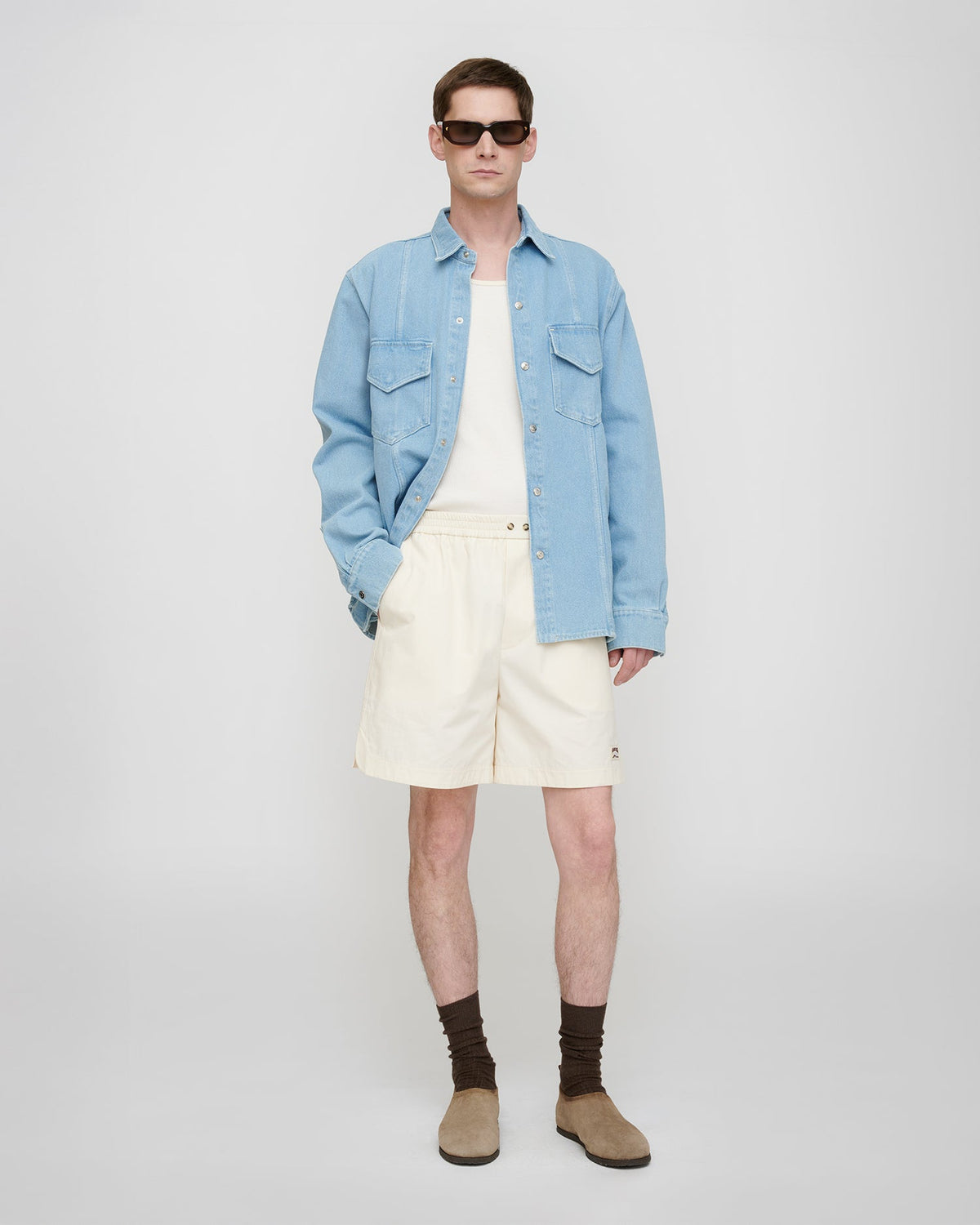 Tristo Denim overshirt - Eco Light Wash | Nanushka