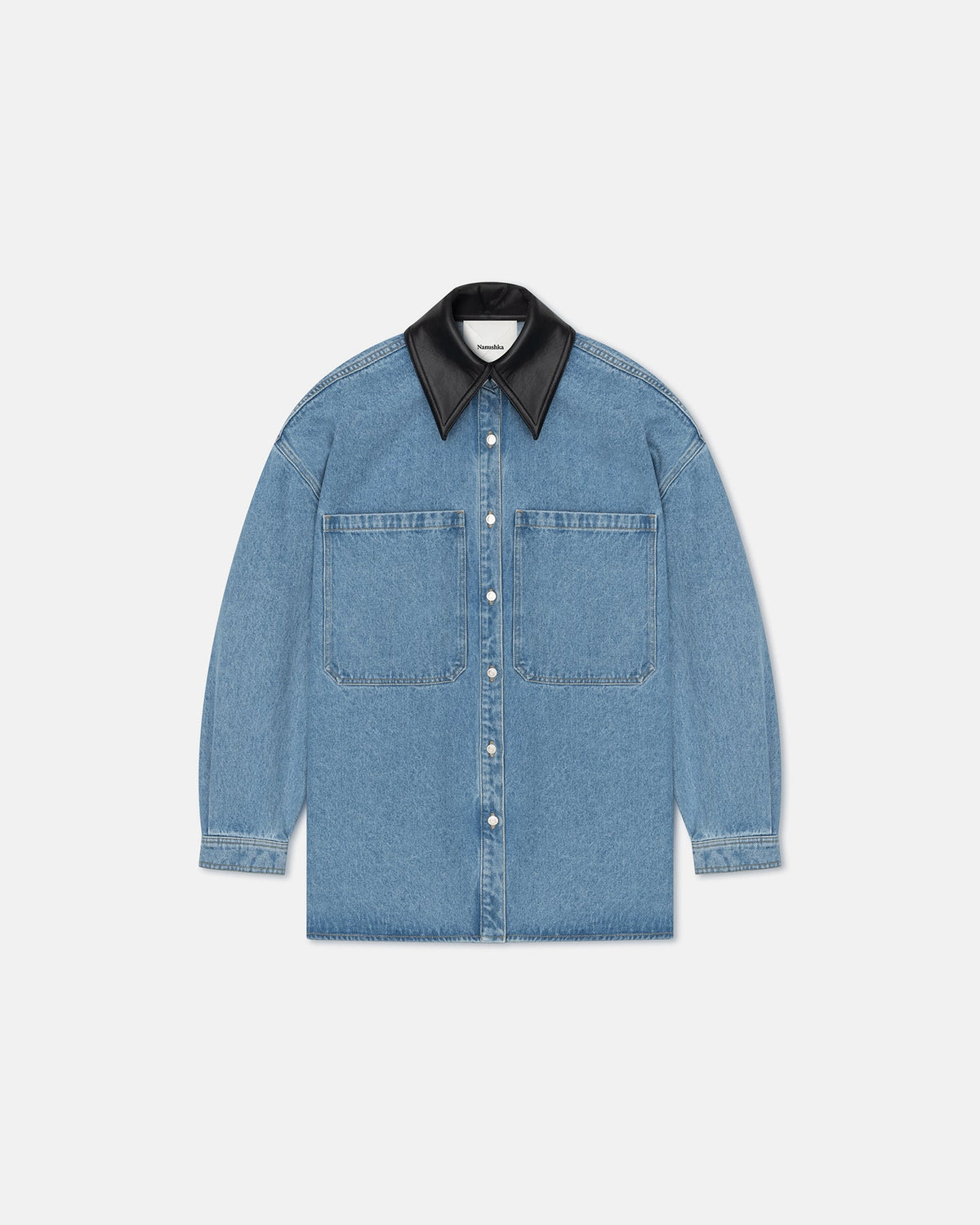Beaux Denim shirt - Mid Blue | Nanushka