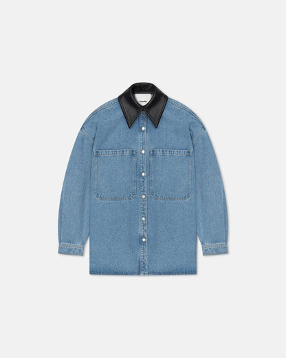 Beaux Denim shirt - Mid Blue | Nanushka