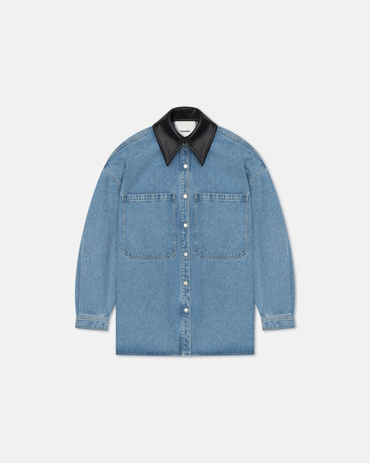 Beaux Denim shirt - Mid Blue | Nanushka