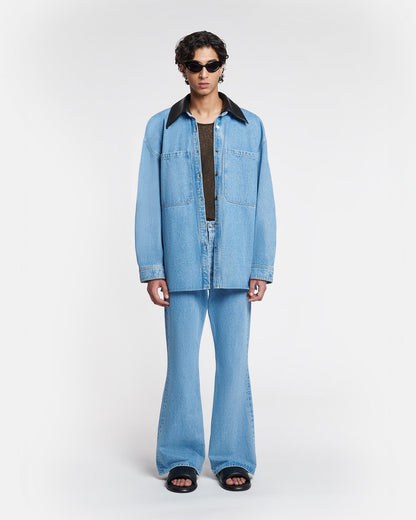 Beaux Denim shirt - Mid Blue | Nanushka