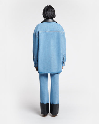 Beaux Denim shirt - Mid Blue | Nanushka