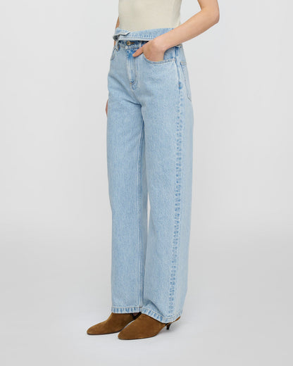 Akiva Jeans - Washed Blue | Nanushka