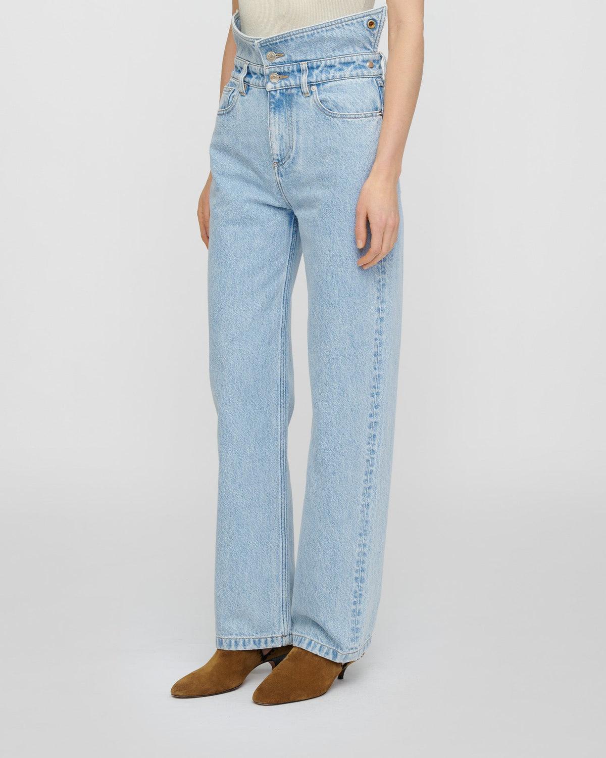 Akiva Jeans - Washed Blue | Nanushka