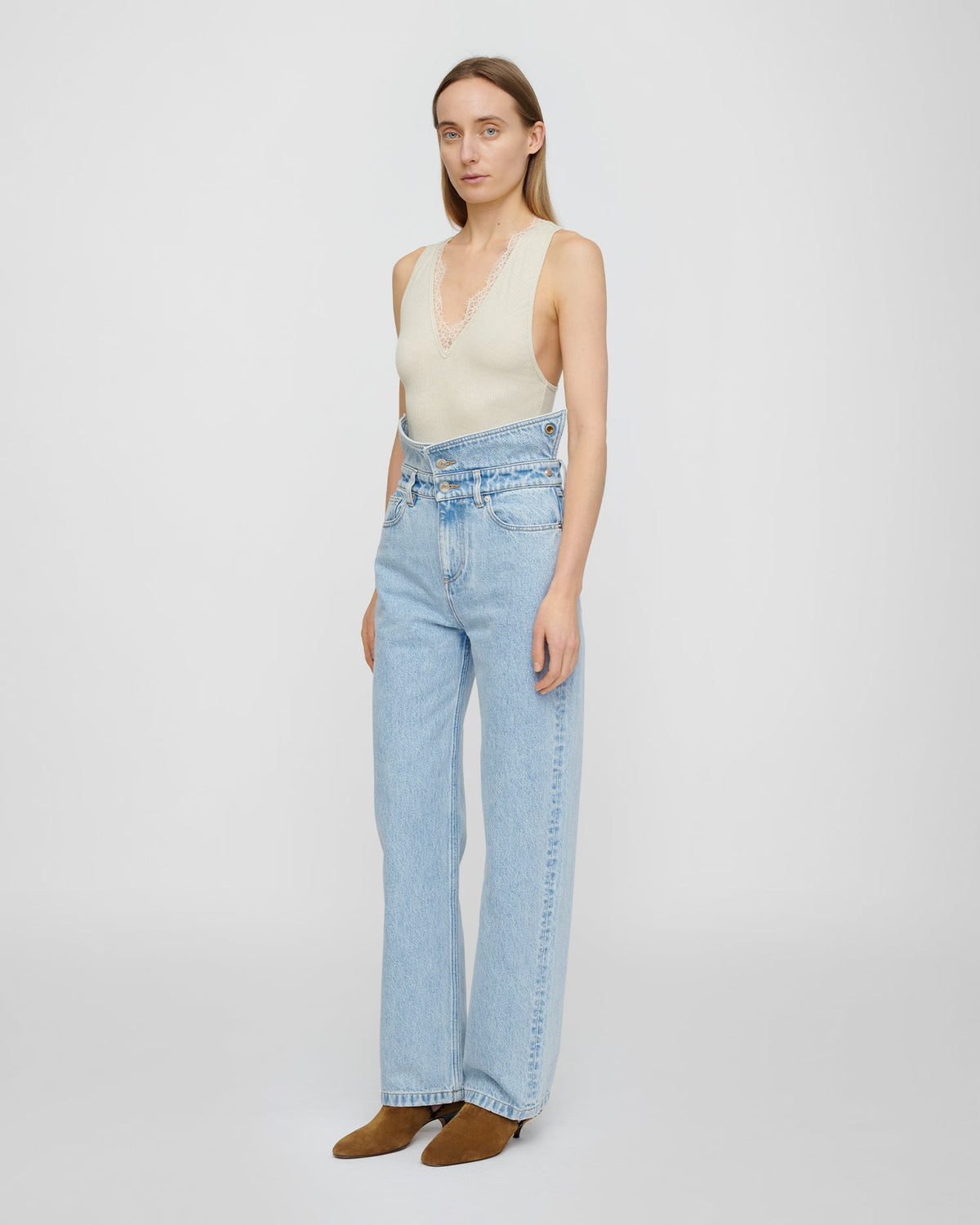 Akiva Jeans - Washed Blue | Nanushka