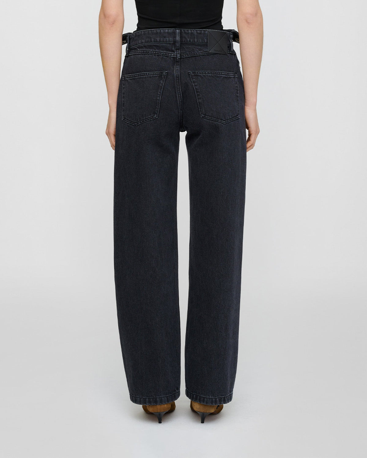 Akiva Jeans - Washed Black | Nanushka