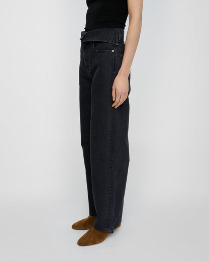 Akiva Jeans - Washed Black | Nanushka