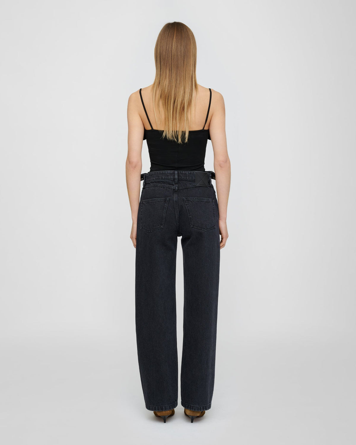 Akiva Jeans - Washed Black | Nanushka