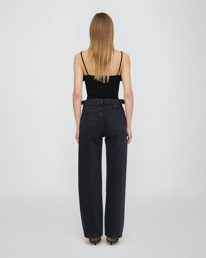 Akiva Jeans - Washed Black | Nanushka