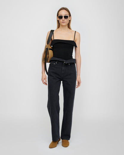 Akiva Jeans - Washed Black | Nanushka