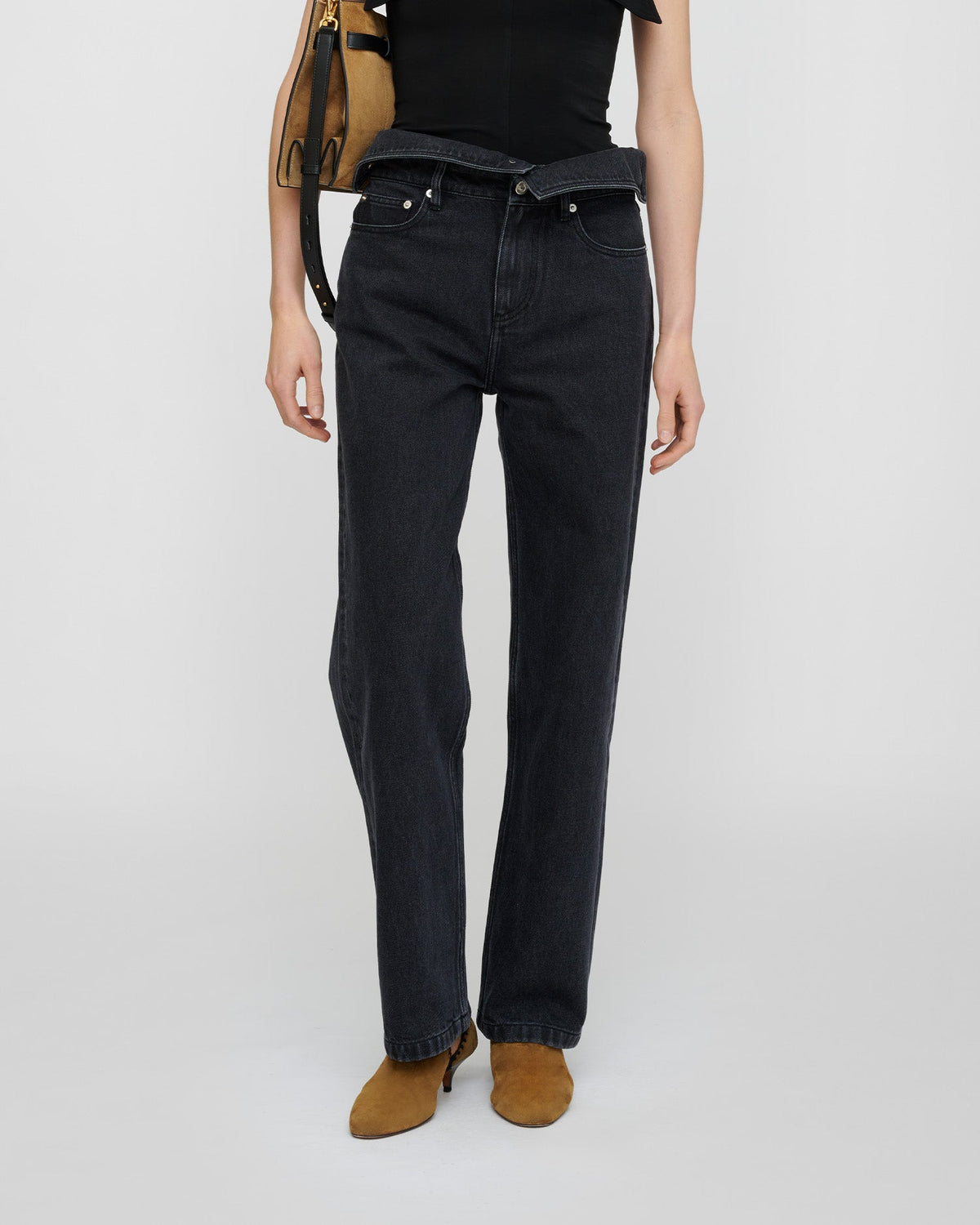 Akiva Jeans - Washed Black | Nanushka