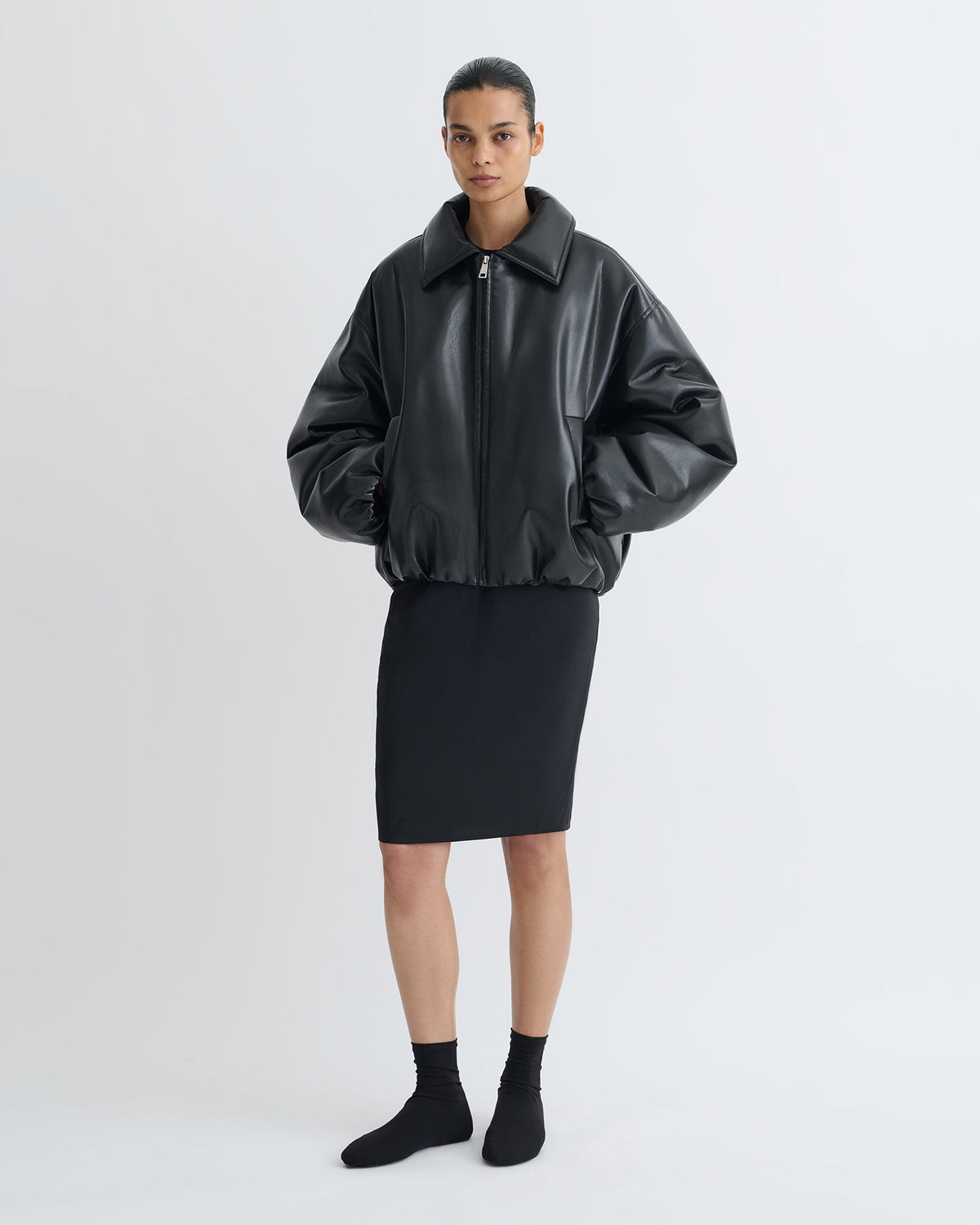 Asger Padded Okobor™ jacket - Black | Nanushka