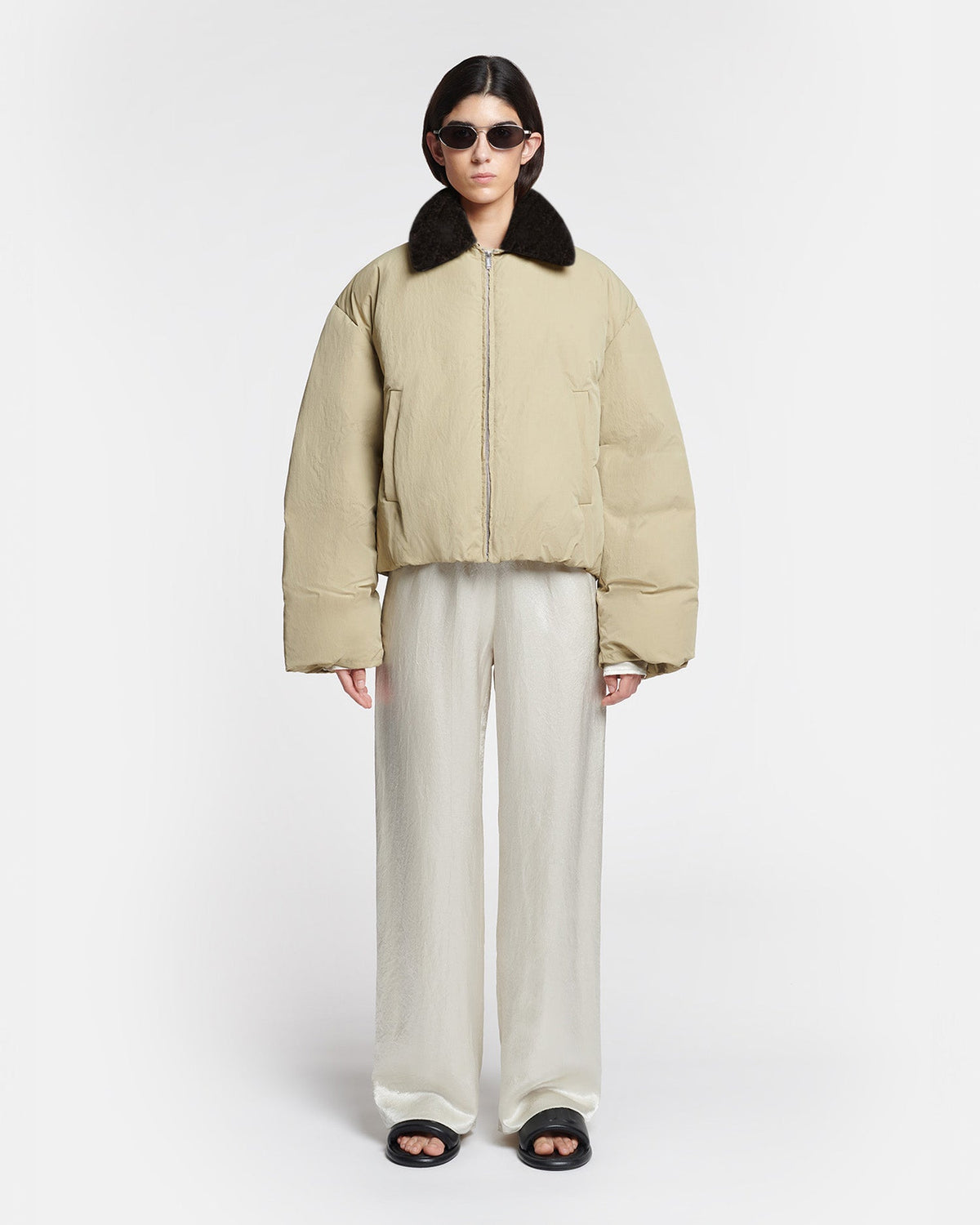 Zacharie Jacket - Sage/Black | Nanushka