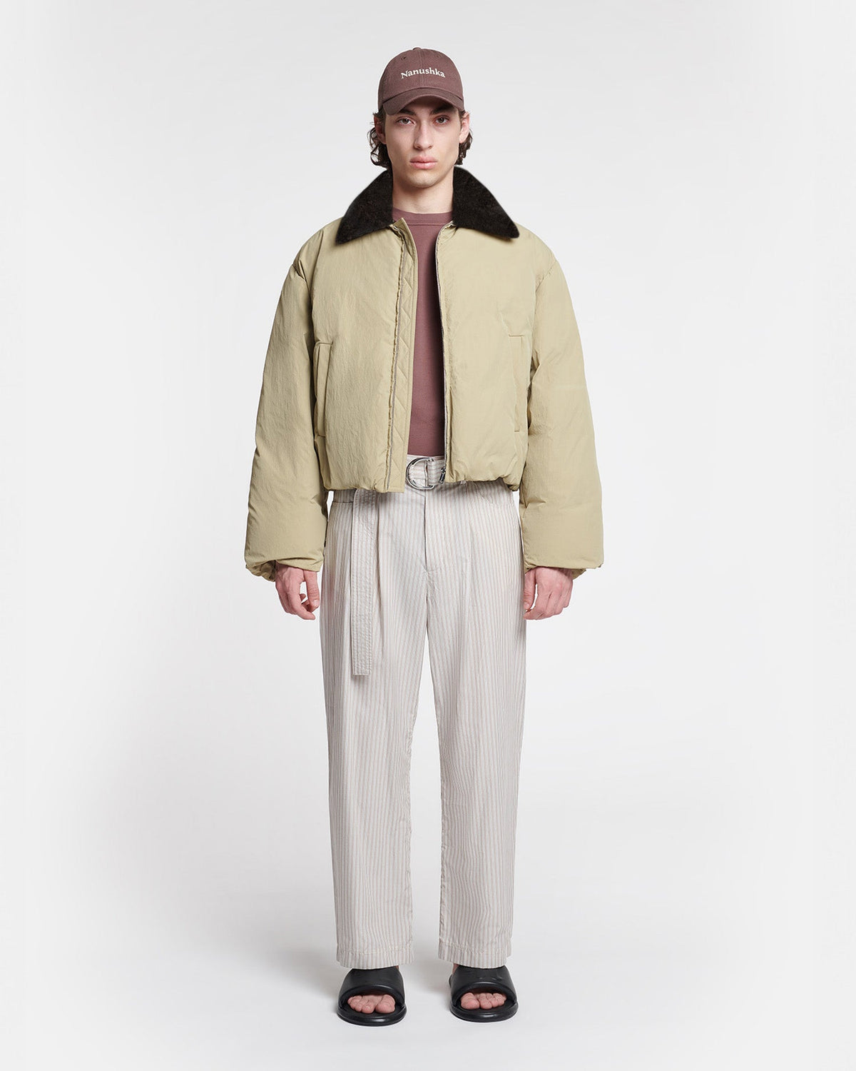 Zacharie Jacket - Sage/Black | Nanushka