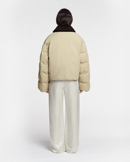 Zacharie Jacket - Sage/Black | Nanushka