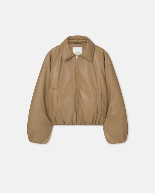 Asger Padded Okobor™ jacket - Muted Khaki | Nanushka