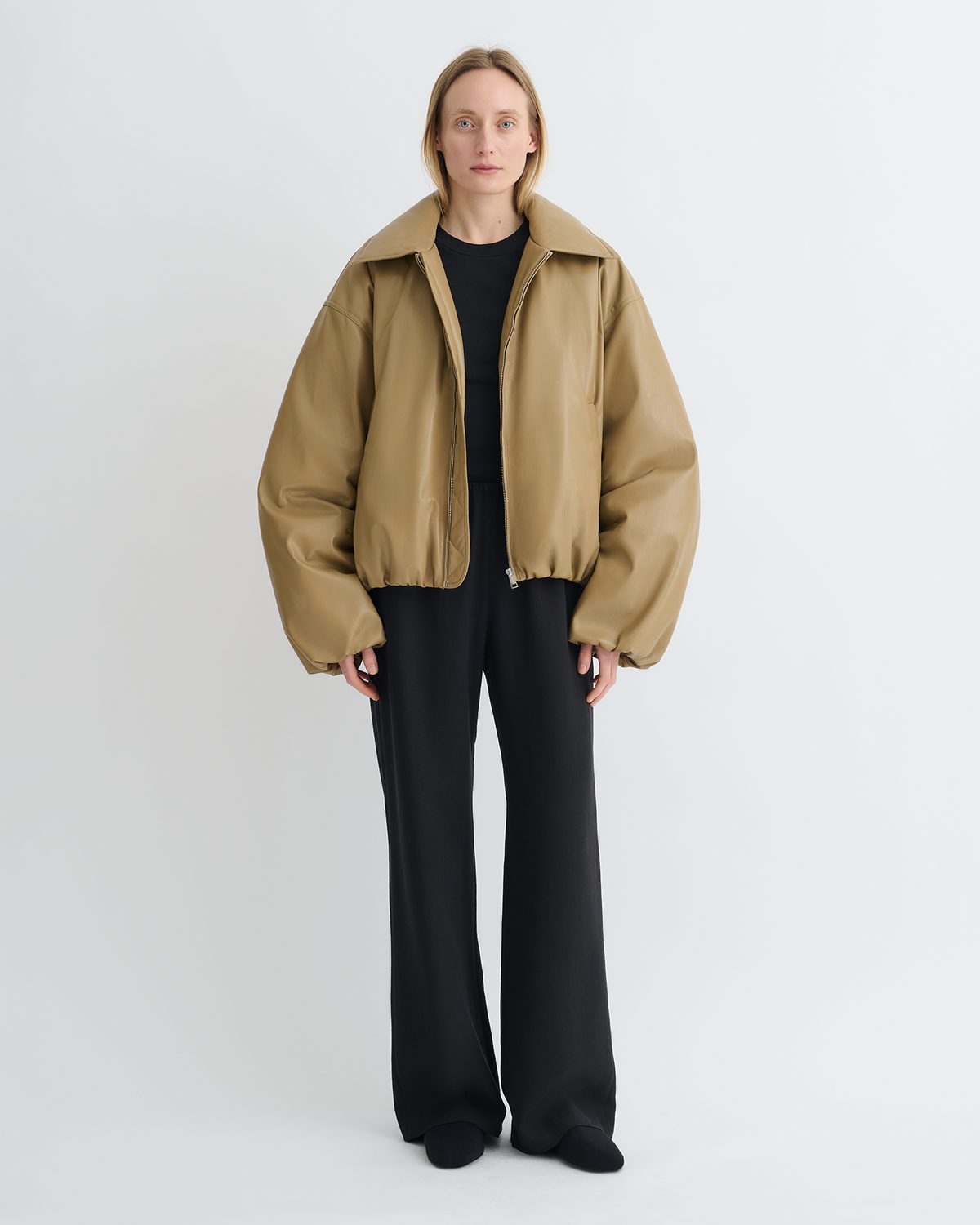Asger Padded Okobor™ jacket - Muted Khaki | Nanushka