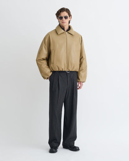Asger Padded Okobor™ jacket - Muted Khaki | Nanushka