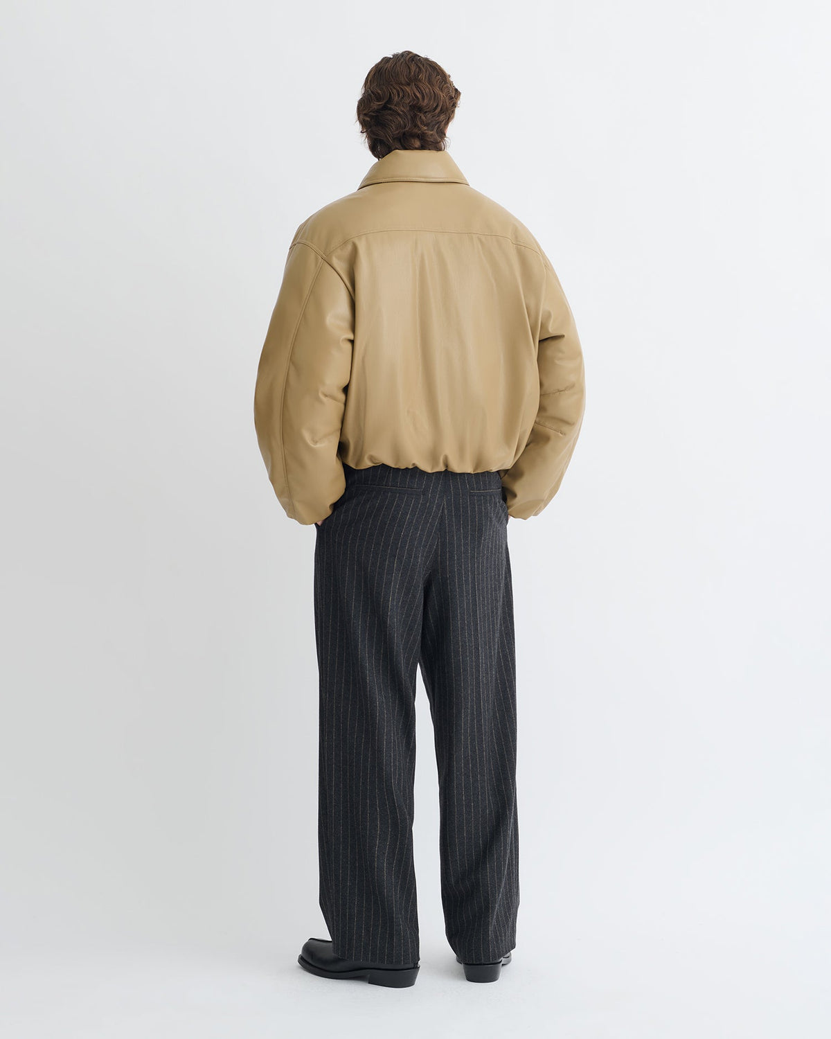 Asger Padded Okobor™ jacket - Muted Khaki | Nanushka