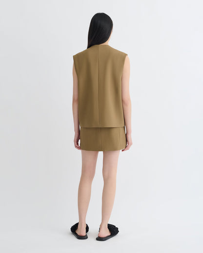 Neymat Tailored Vest - Brown | Nanushka